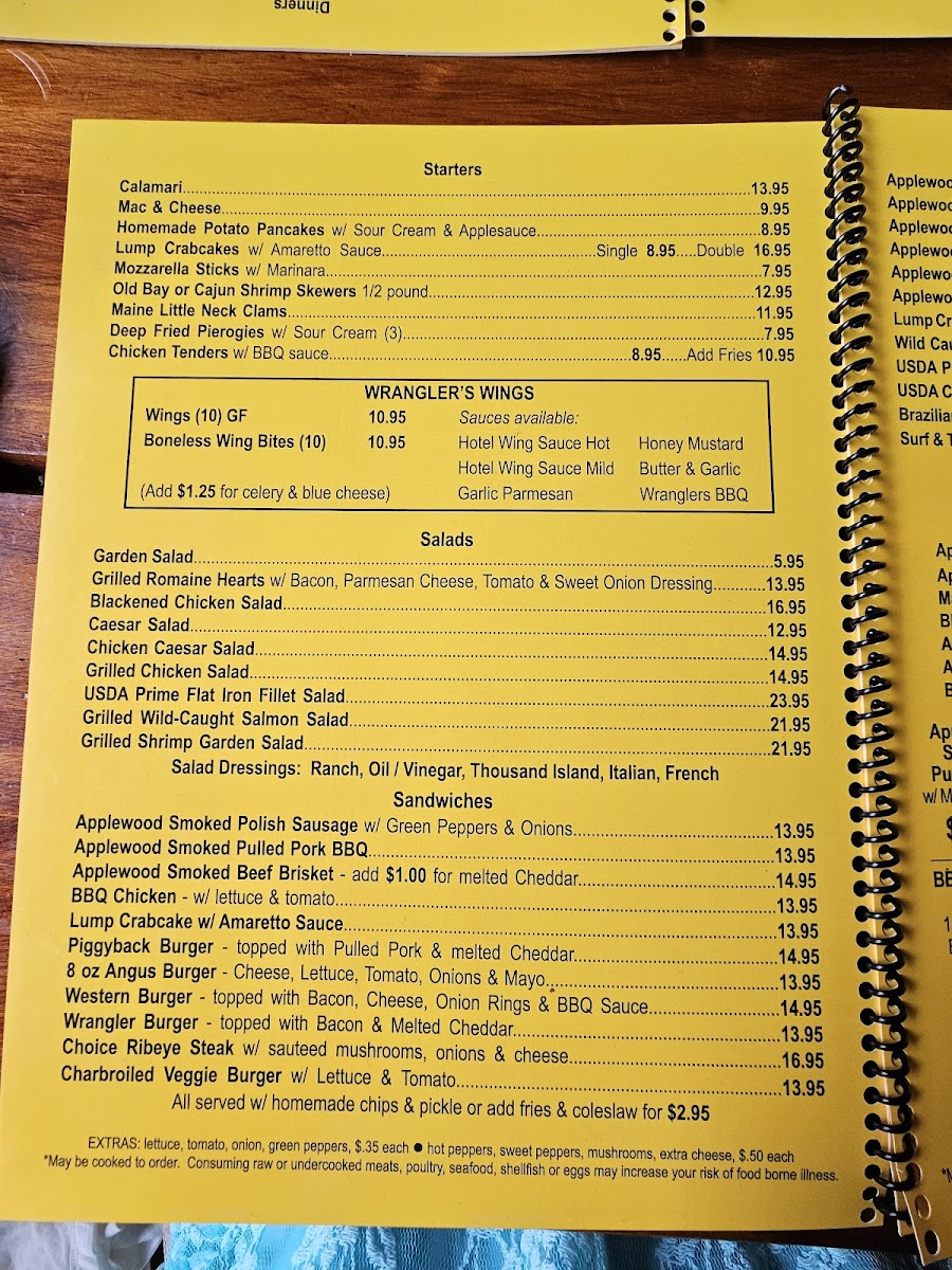 Menu Wrangler's Bbq Pit-5
